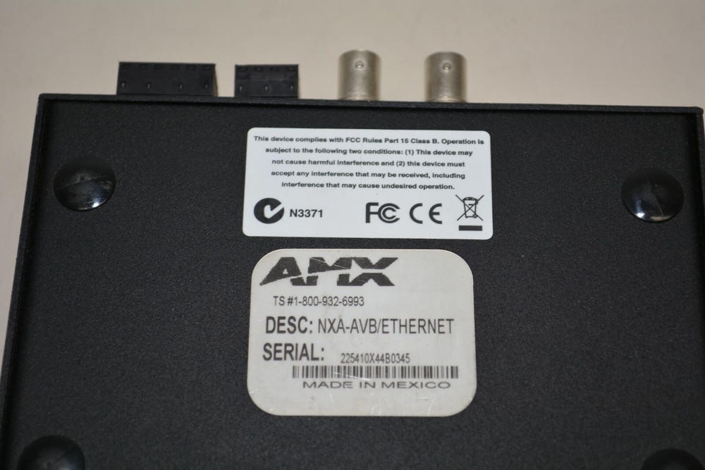 AMX NXA-AVB Ethernet Breakout Box #W1645