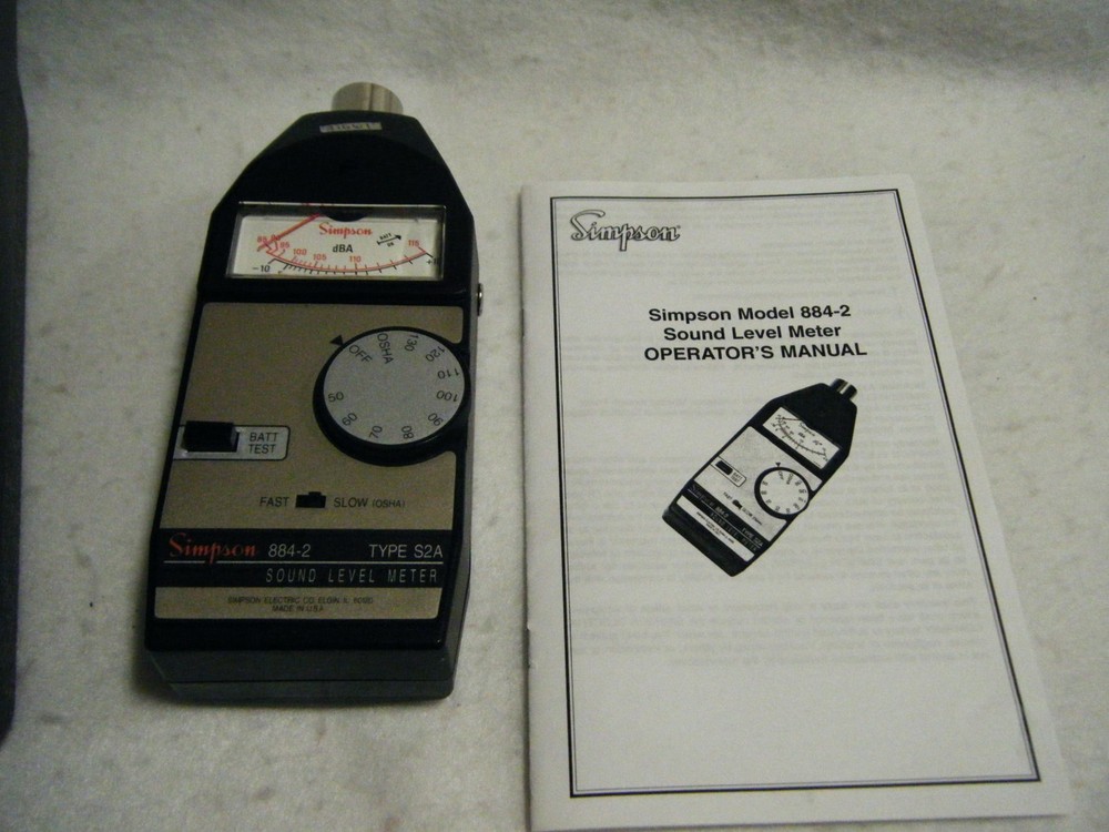 Simpson - Sound Level Meter - Model 884-2 Type S2A