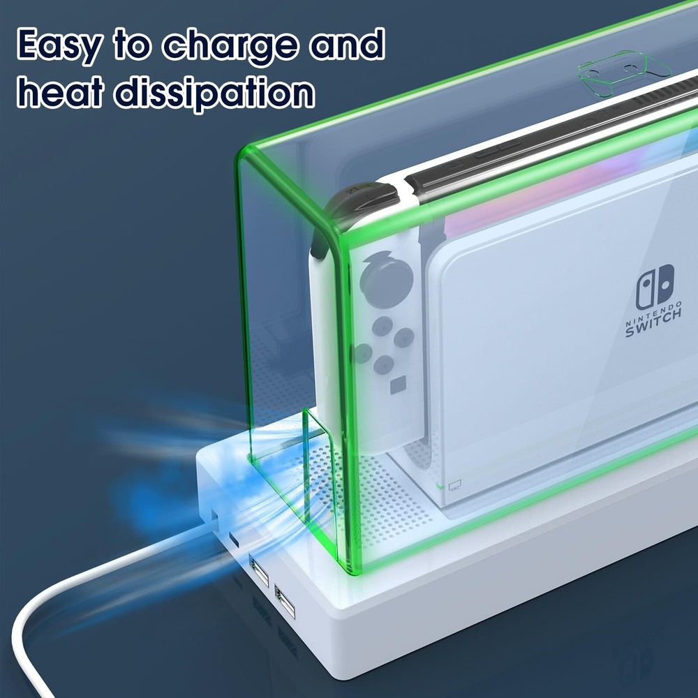 Dust cover with base,transparent Switch protective case,Scratch dust resistant,c