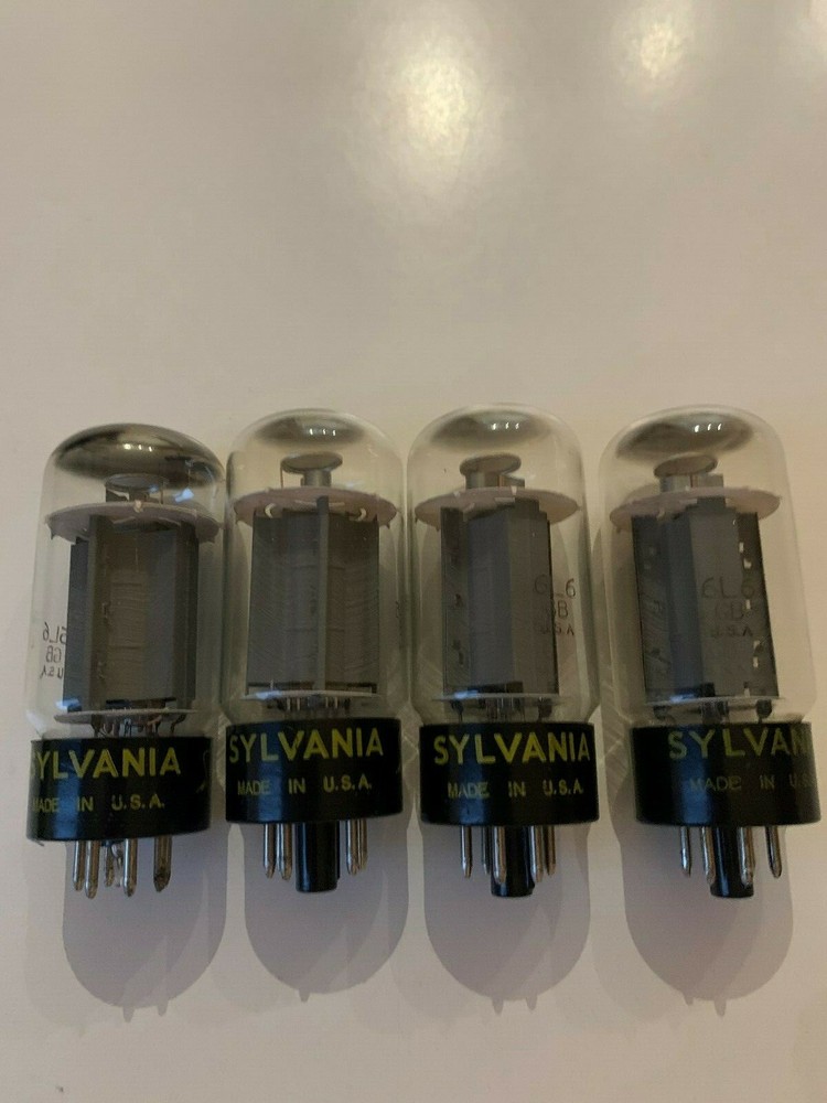 SYLVANIA 6L6GB NOS matched quad