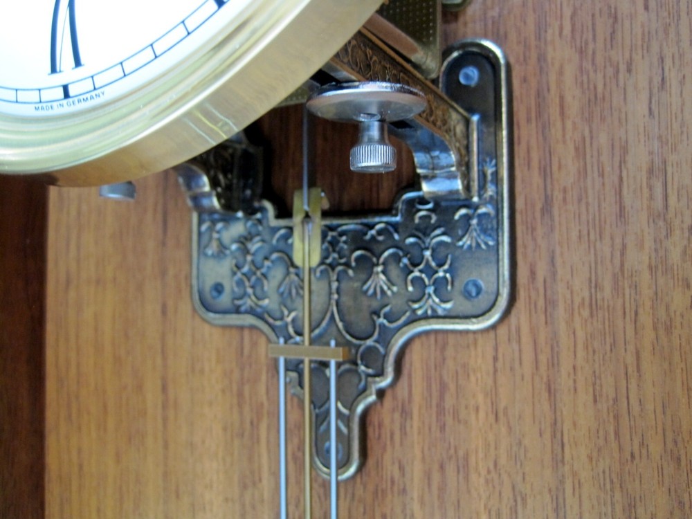 Beautiful Hand Made Solid Walnut Wall Clock Hermle German Movement