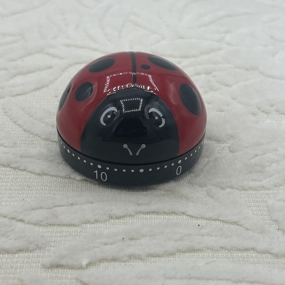 Cooking Timer 60 Min Creative Ladybug Shape Study Timer Abs