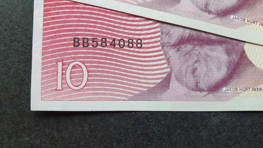ESTONIA 10 krooni 1992, BB, UNC pair