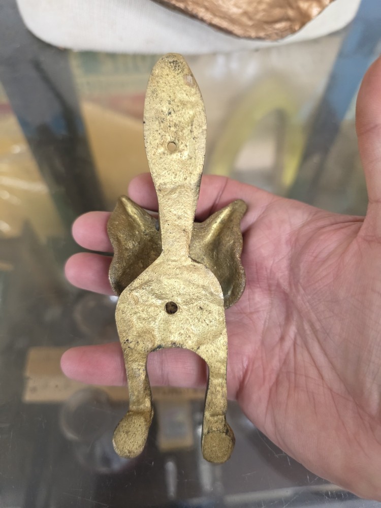FOX Brass Door Knocker 6"