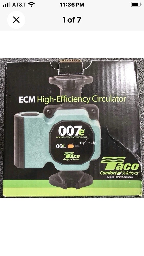 Taco 007E-F2 Emc High Efficiency Circulator