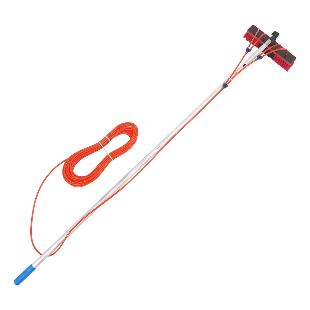 4m Solar Panel Cleaning Brush Outdoor Window Adjustable Pole Cleaning Kit