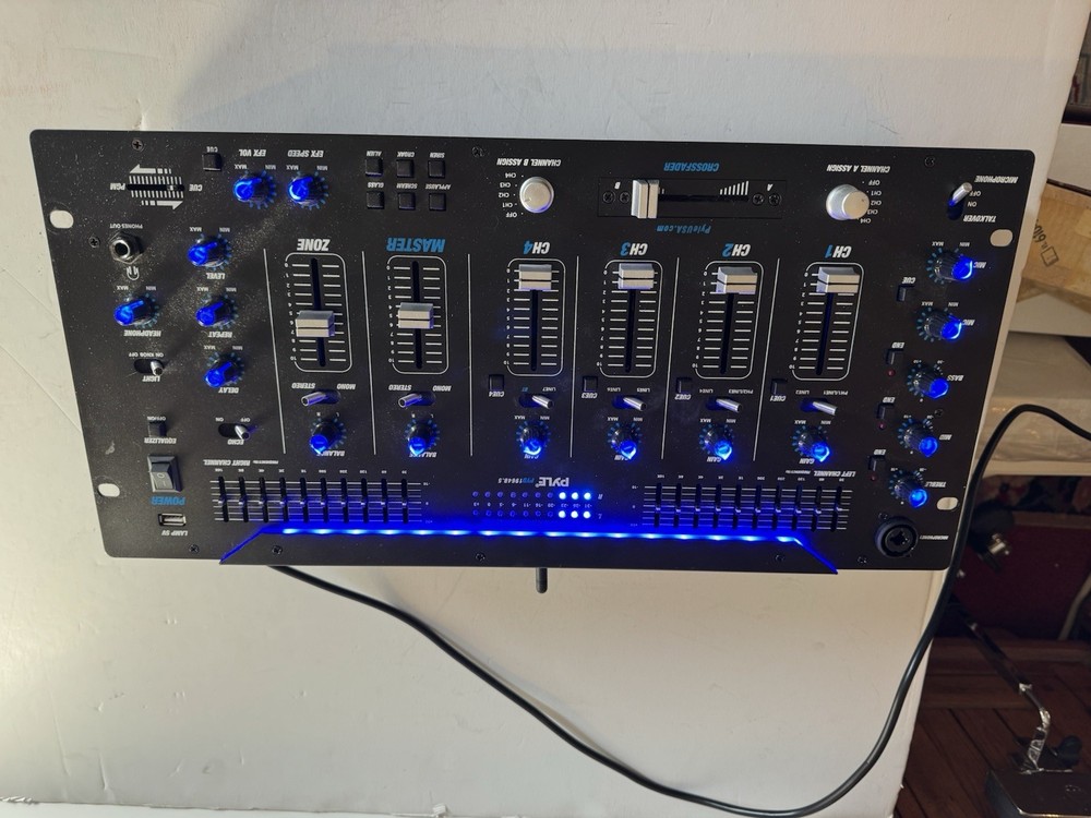 Pyle PYD1964B5 6-Channel Bluetooth DJ Mixer System