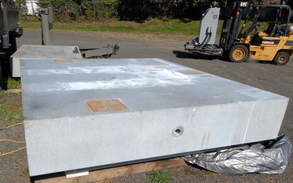 Large granite table on stand, Inv 46276