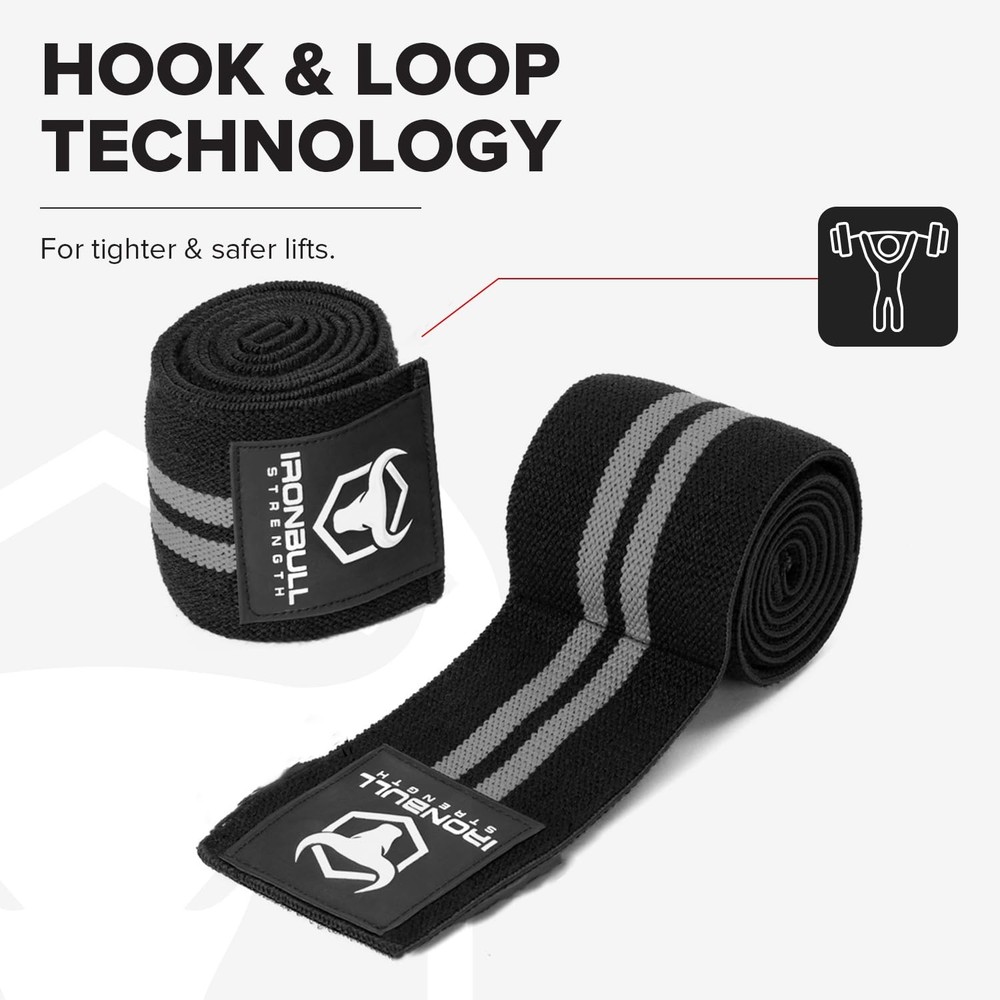 Elbow Wraps (1 Pair) - 40" Elastic Elbow Support & Compression - For Weightli...