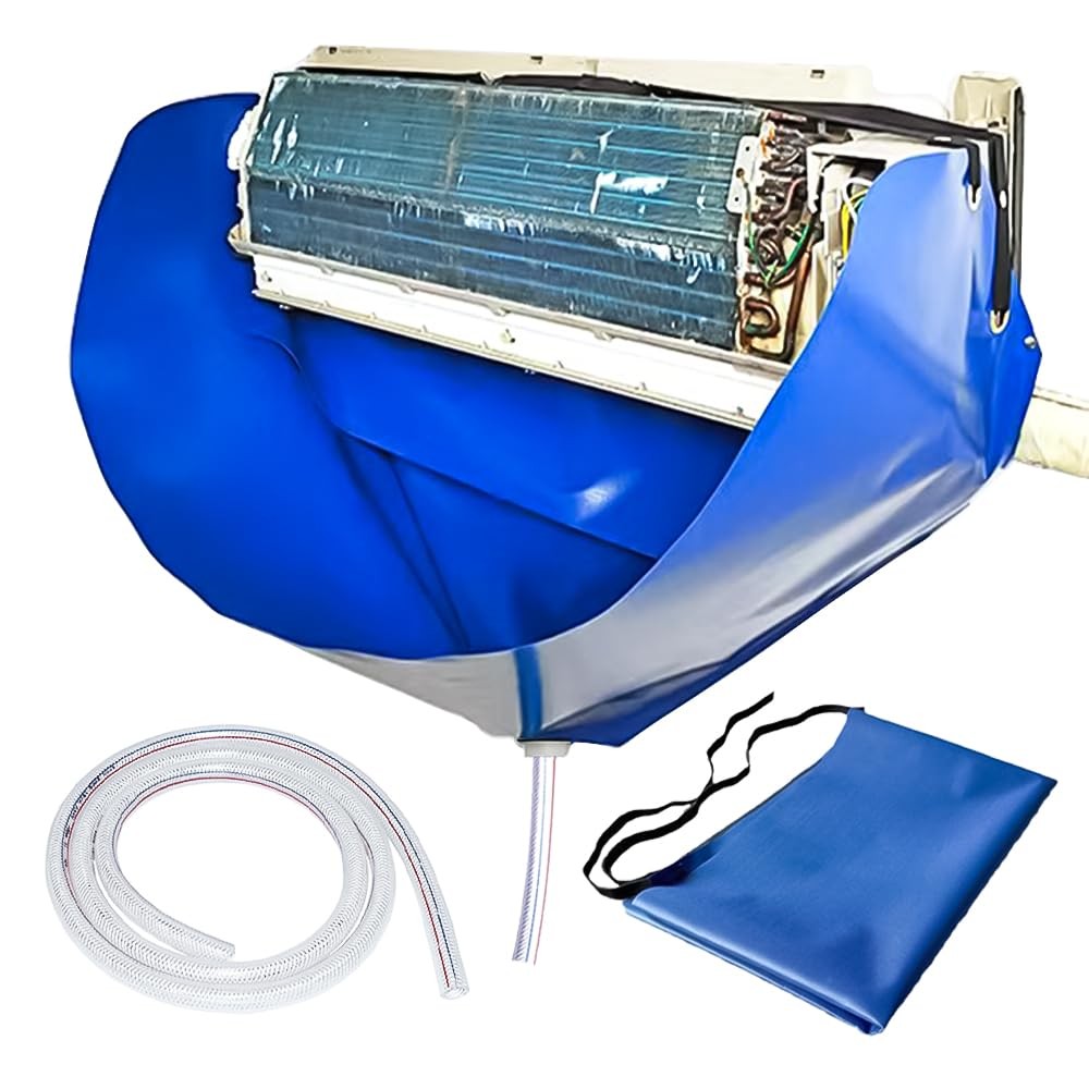Ac Cleaning Bag with Wall Protection Cloth, Professional Mini Split Cleaning ...