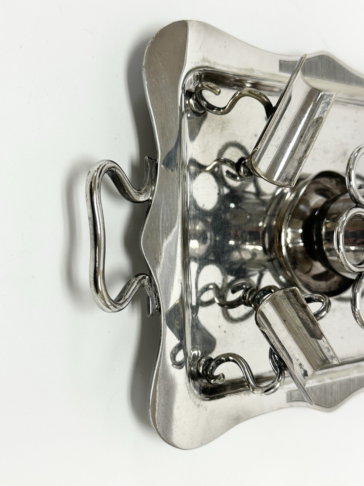 Antique English William Hutton & Sons Silver Plated Cigar Server Ca. 1880