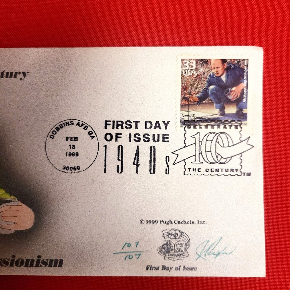 First Day of Issue Abstract Expressionism Stamp Cache Envelope Enclosure