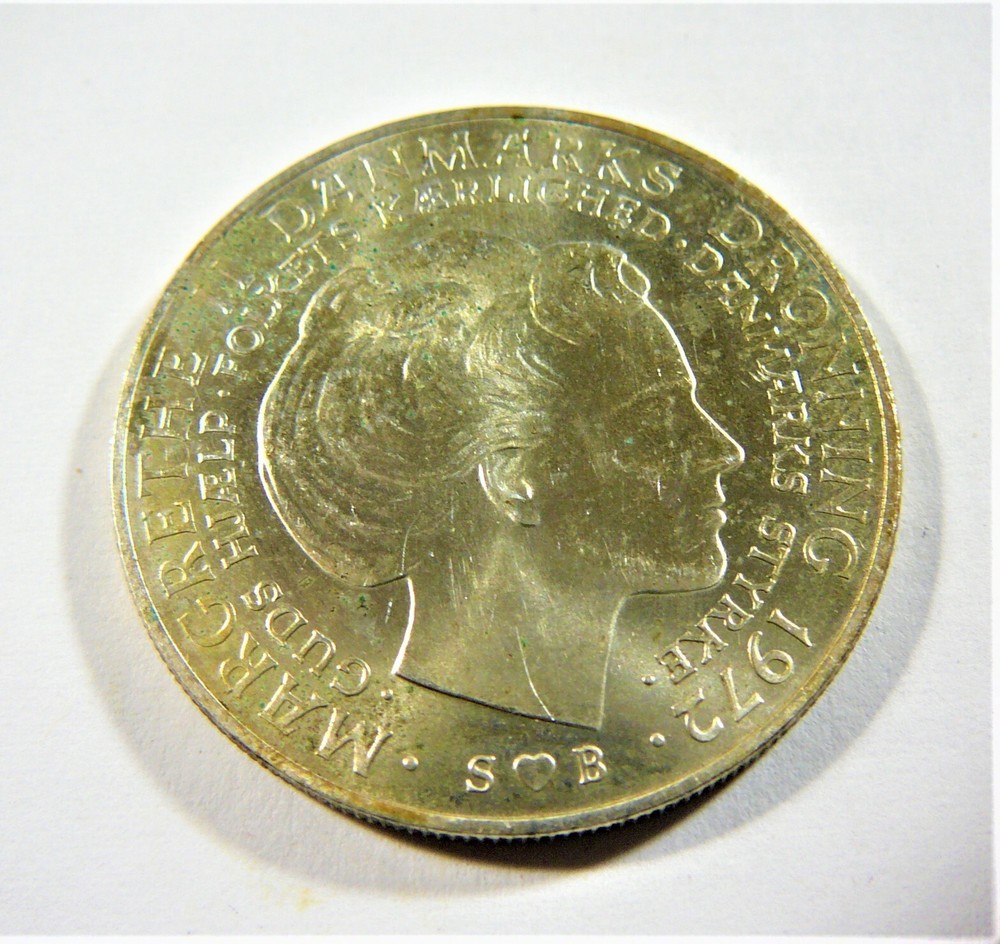 1972 Denmark Silver 10 Kroner