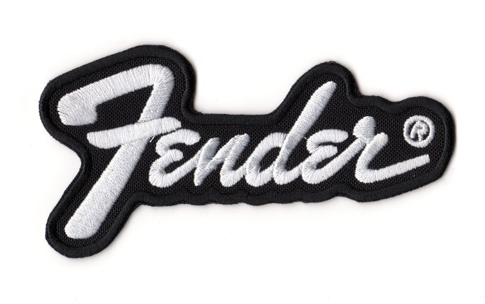 Fender Patch Musical Instruments Corporation Embroidered Sew On Hook & Loop Logo