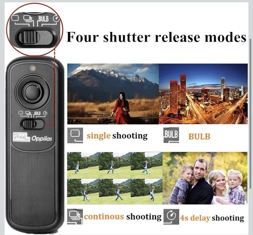 Pixel 2.4GHz Wireless Remote Shutter Release UC1 for Olympus RM-UC1 E-M1 E-M5
