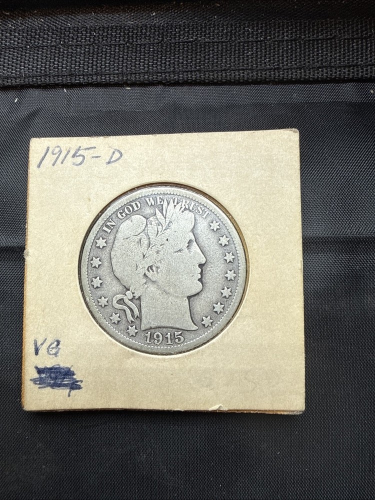 1915-D Barber Half Dollar Nice Original