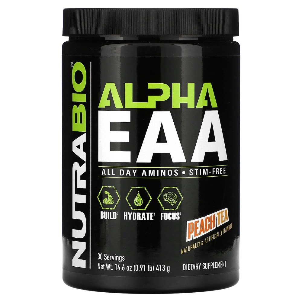 Alpha EAA, Peach Tea, 0.91 lb (413 g)
