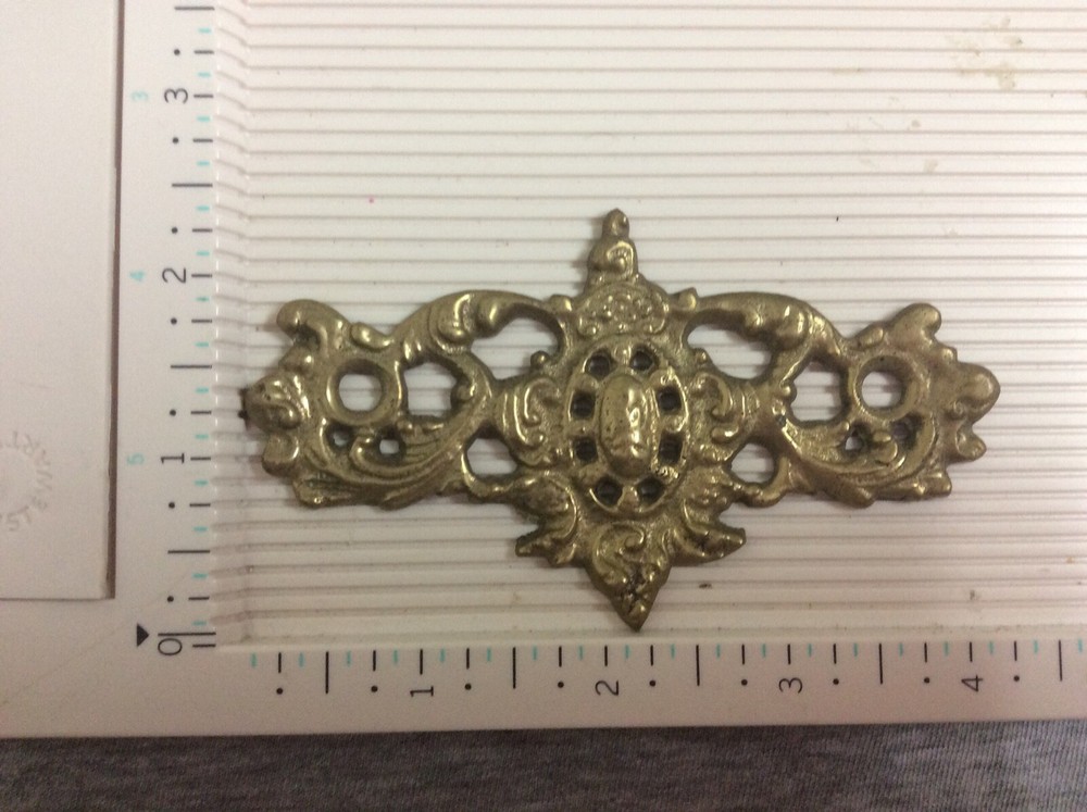 Vintage Brass Drawer Pulls Backplate Only Lot