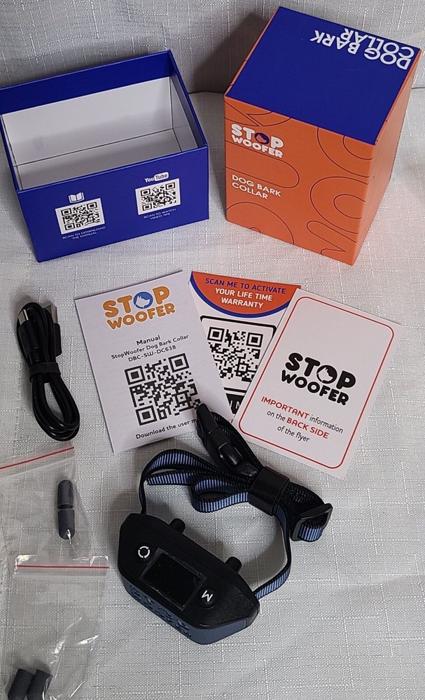 STOPWOOFER Ultrasonic Training-Bark Control Device. New