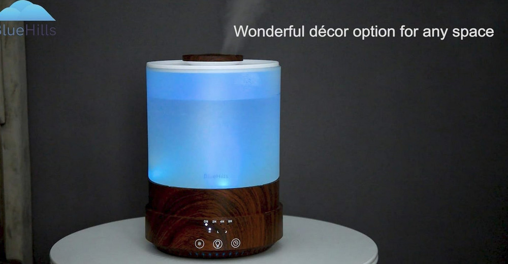 BlueHills Large Capacity 84 oz Water Diffuser - Essential Oils, Timer/Mist Setti