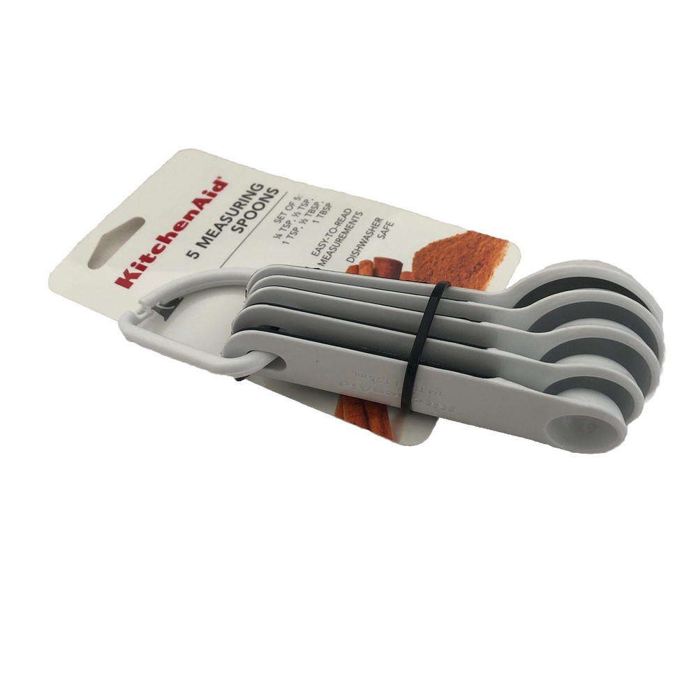 New KitchenAid 5 Measuring Spoons White