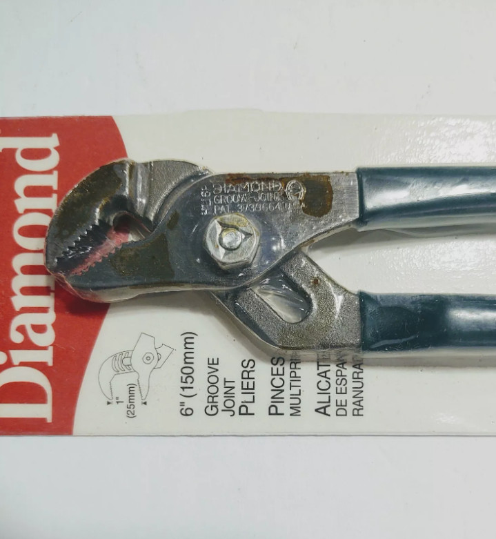 Diamond Tool 6" Groove Joint Pliers USA Made HL16PH
