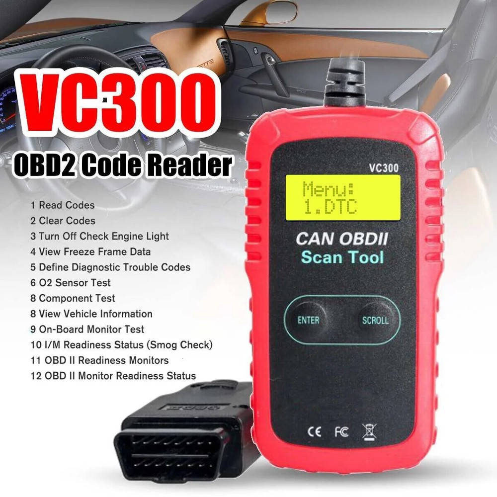 ANCEL VC300 CAN OBD2 Scanner OBD Code Reader Car Check Engine Diagnostic Tool