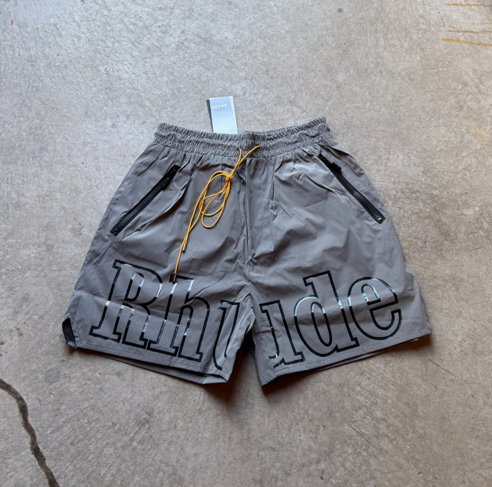 Brand new Rhude shorts with tags - reflective Grey