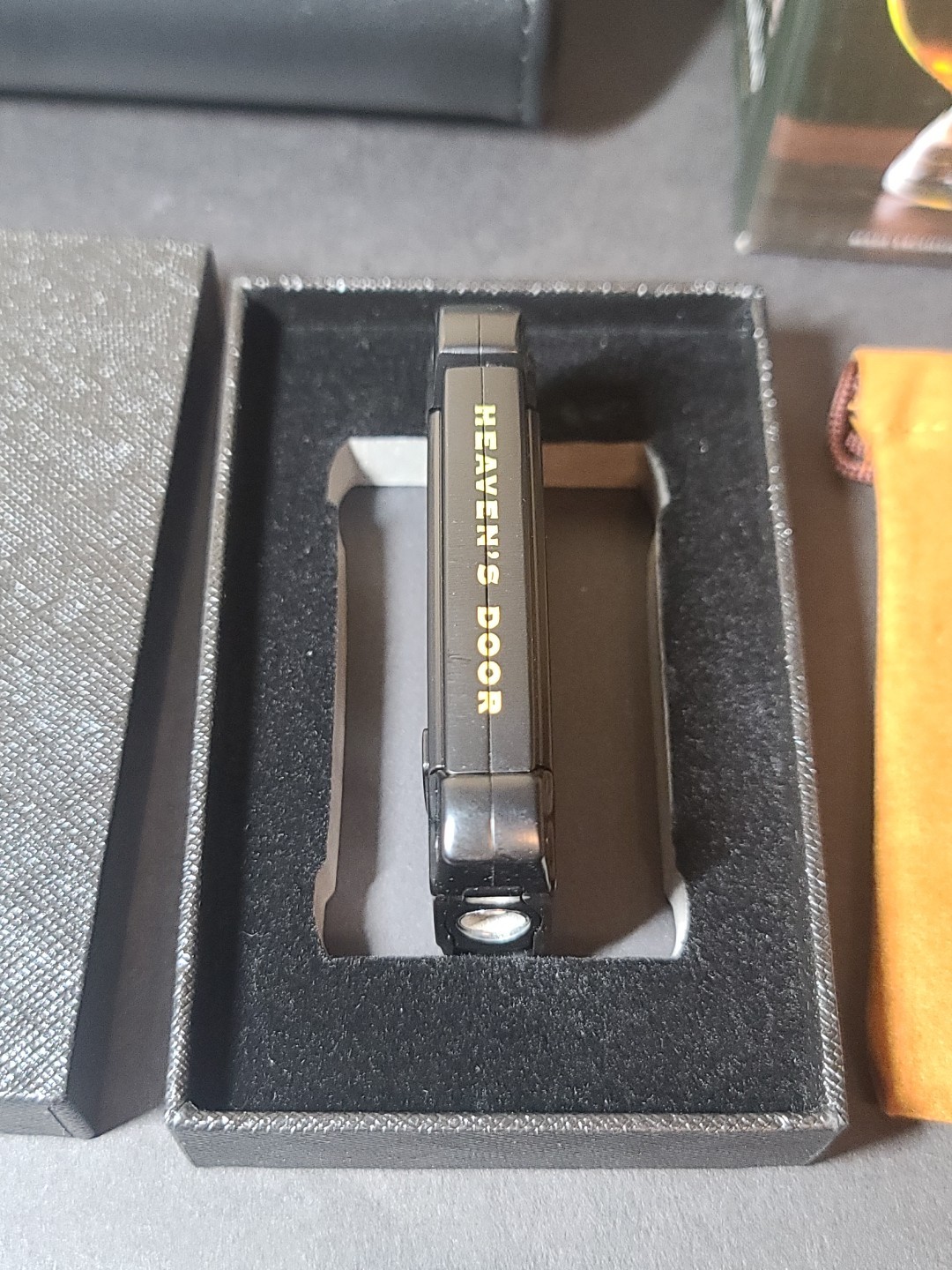 Bob Dylan HEAVEN'S DOOR! Cigar Cutter & Holder, Pins, Matches, & Whiskey Glass!