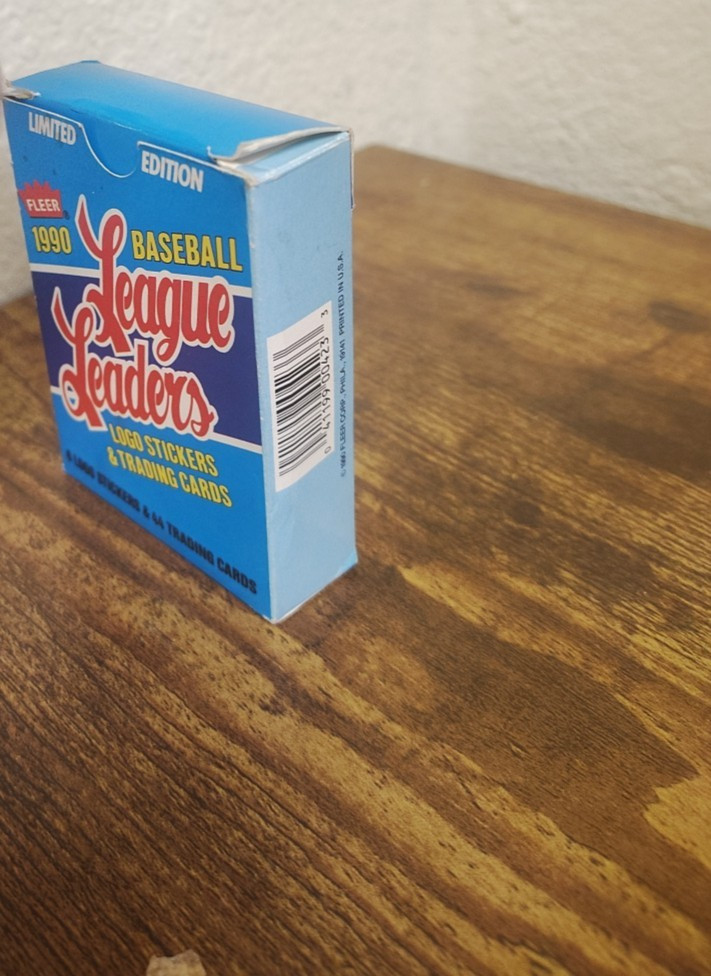 1990 Baseball League Leaders Box
