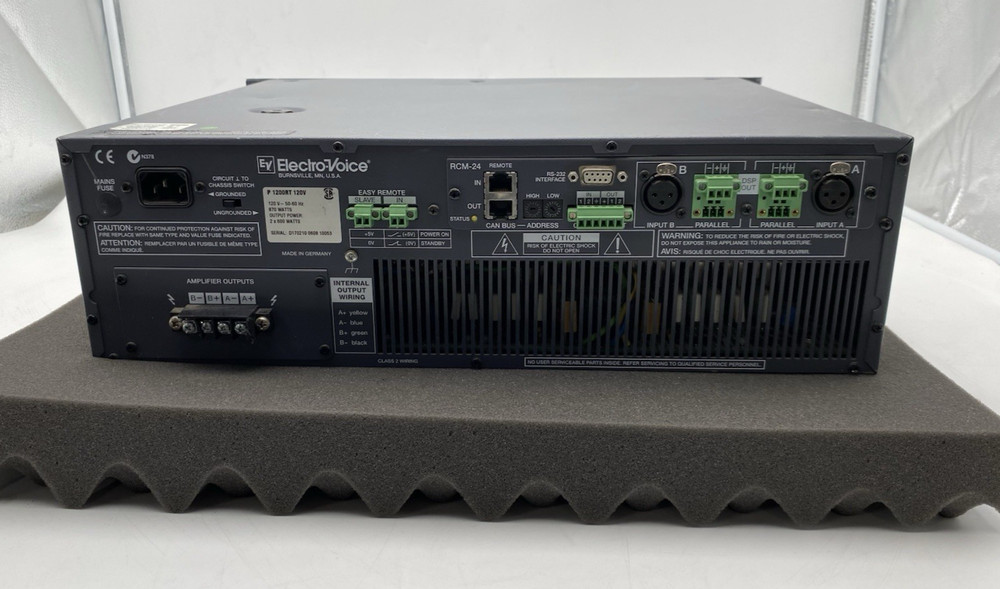Electro Voice P 1200RT Amplifier Precision Series DSP Controlled