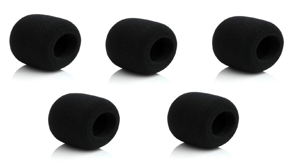 Microphone Muffler Windshield Cover Sock Windscreen Sponge for shure SM58 5 Pack