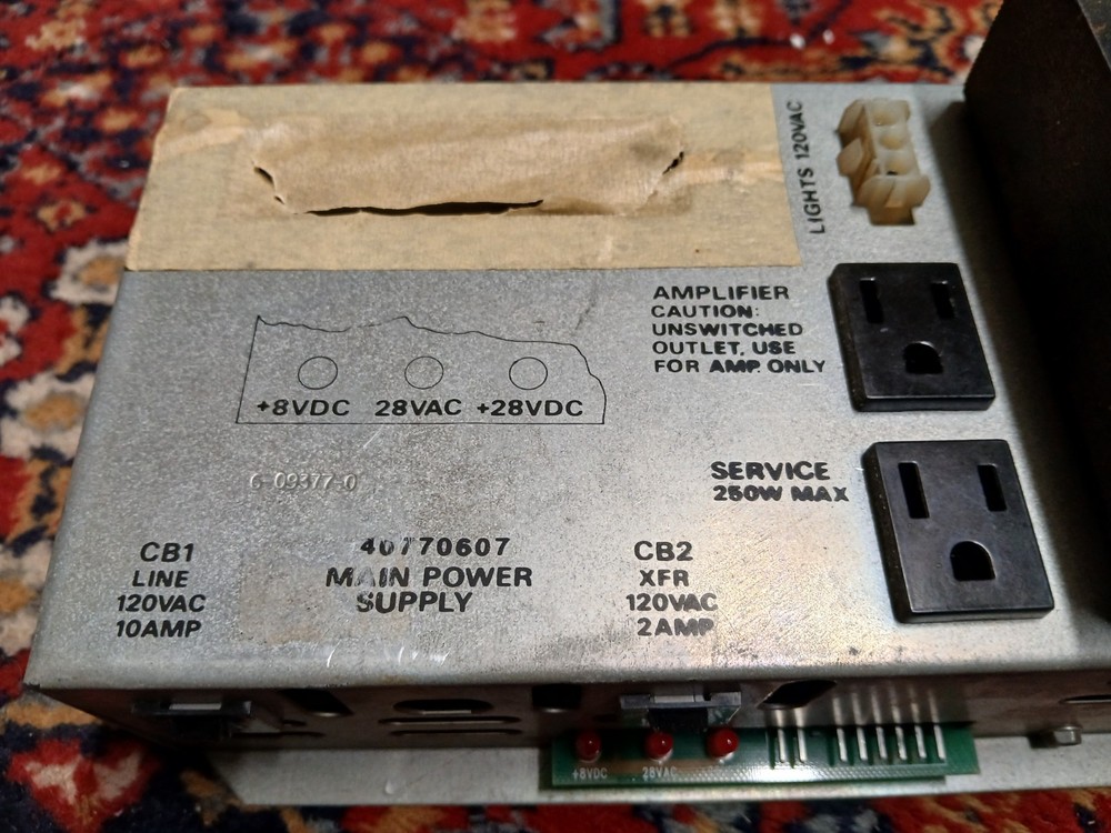 Rowe CD100 Power Supply Complete 40770607 Bench Tested