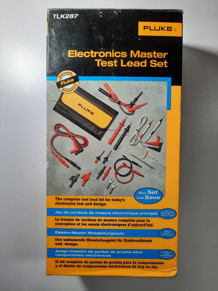 Fluke TLK287 Electronics Master Test Lead / Probe Set New Open Box