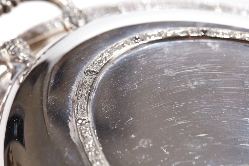 Antique Silver Plated Serving Dish Dates C. 1880