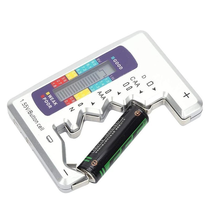 Compact LCD Display Battery Capacity Tester for AAAAA9V1 5V Button Cell