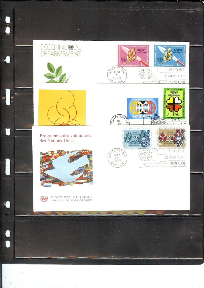United Nations Combo FDC's - New York Office - UNPA Cachet (459)
