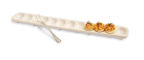 Mud Pie Deviled Egg Tray Set, White