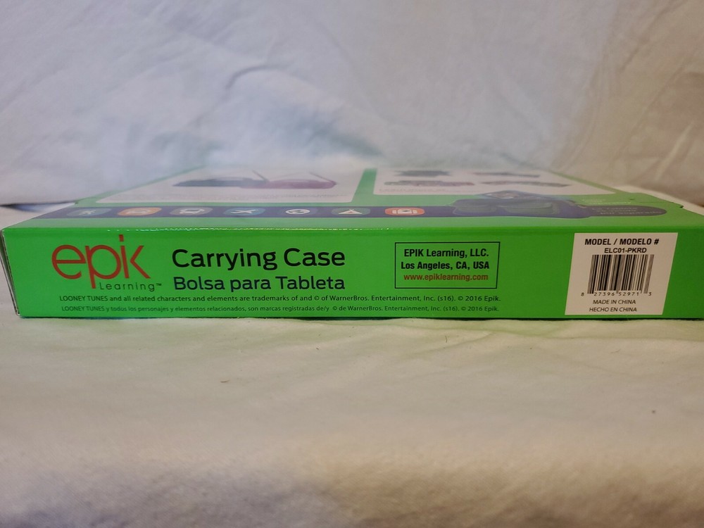 EPIK LEARNING TABLET CARRYING CASE PINK AND RED