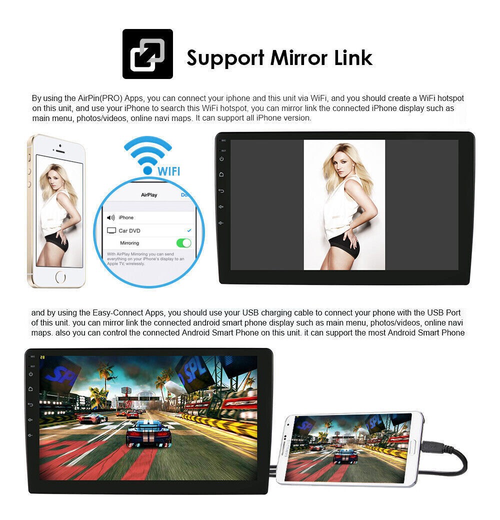 For Jeep Wrangler Unlimited 2007-2015 Apple Carplay 7" Car Radio Stereo GPS WIFI