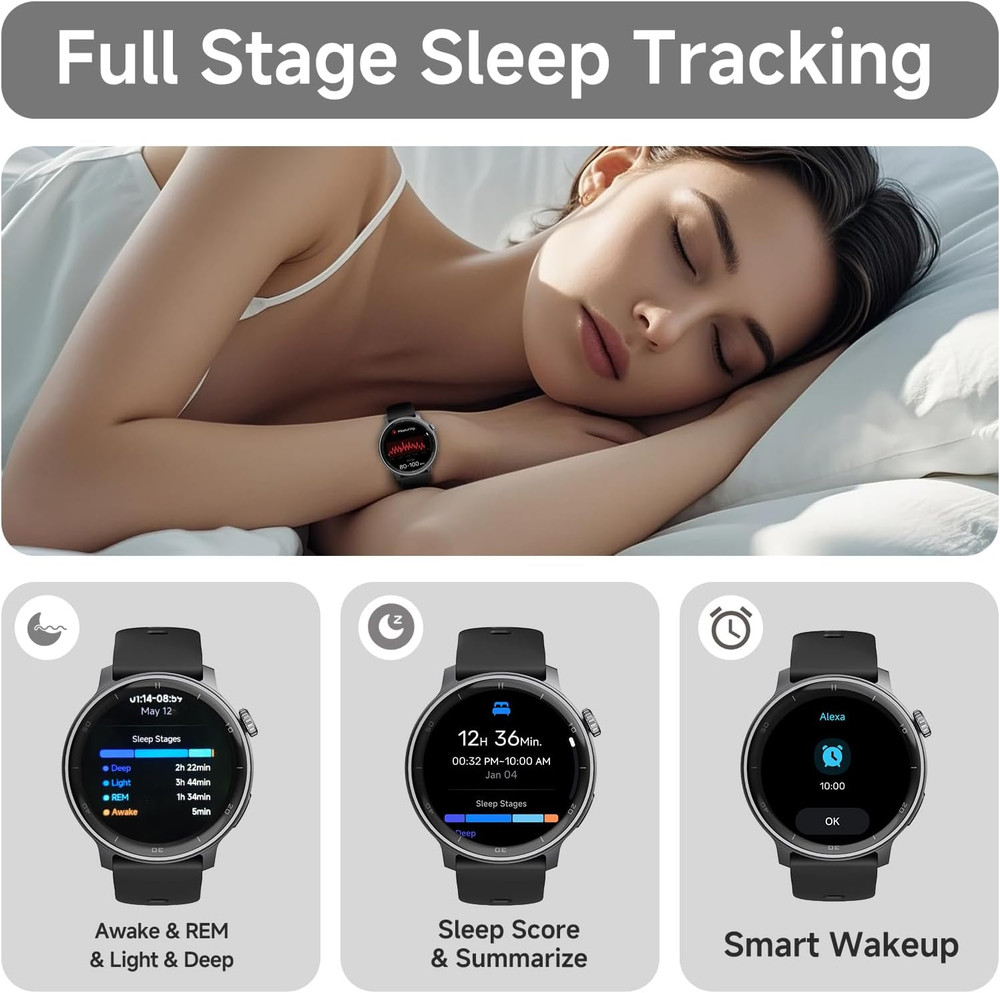 R5G plus Smartwatch with GPS, Bluetooth Calling, Waterproof Design, Custom Faces