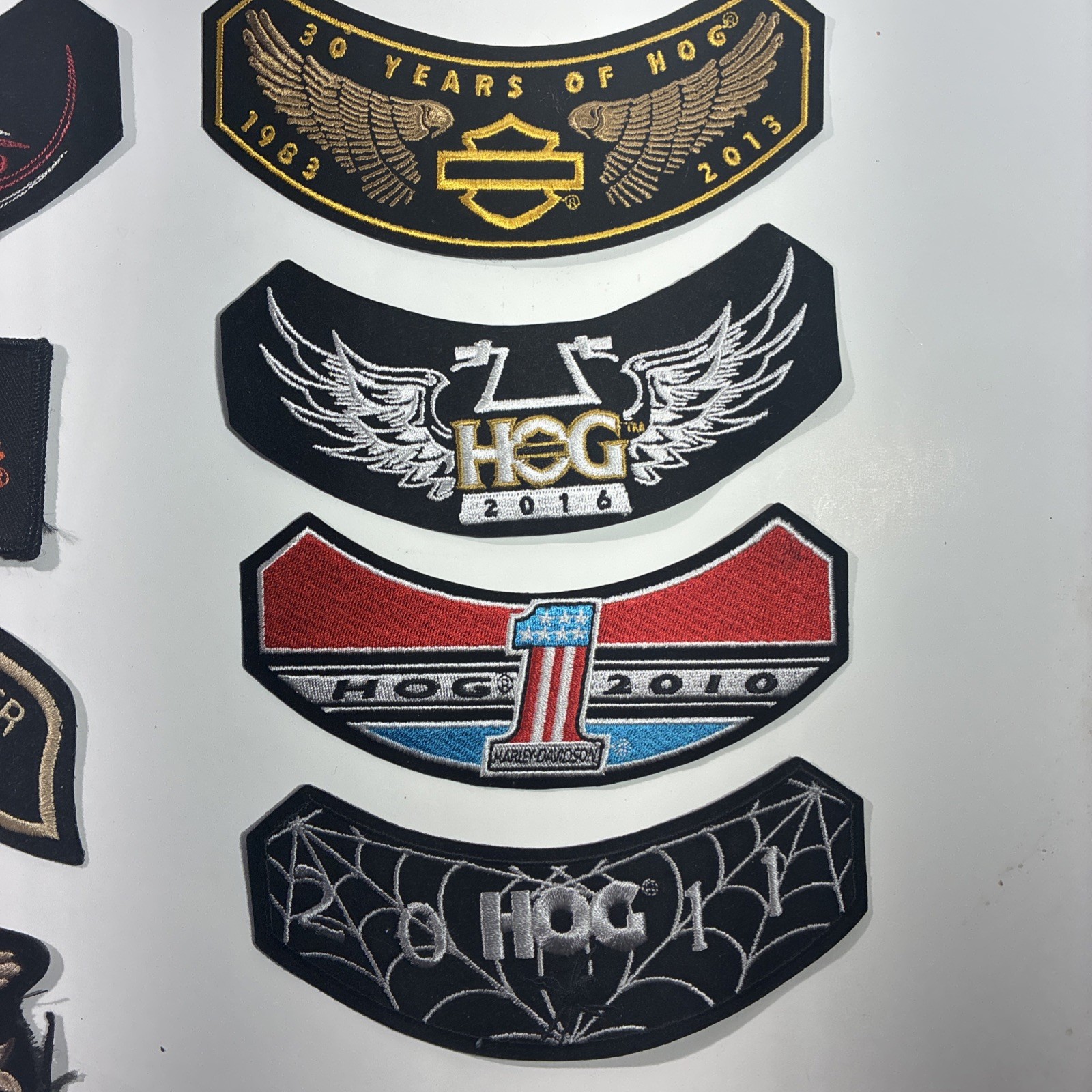 Harley Davidson Hog Lot Of 11 Patches