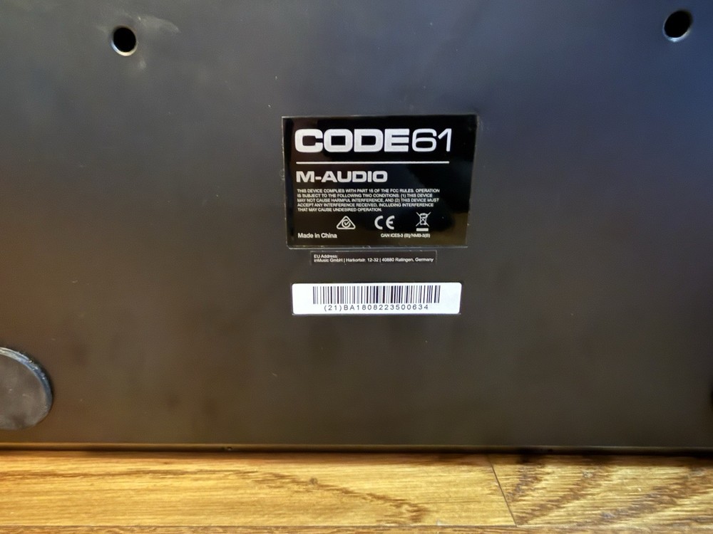 M-Audio Code 61 MIDI Controller Keyboard with Drum Pads - For Parts READ