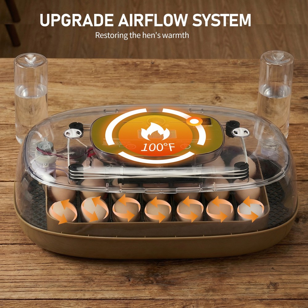 Digital Incubator for Hatching 12 Eggs, Egg Incubator with Automatic Egg Turning