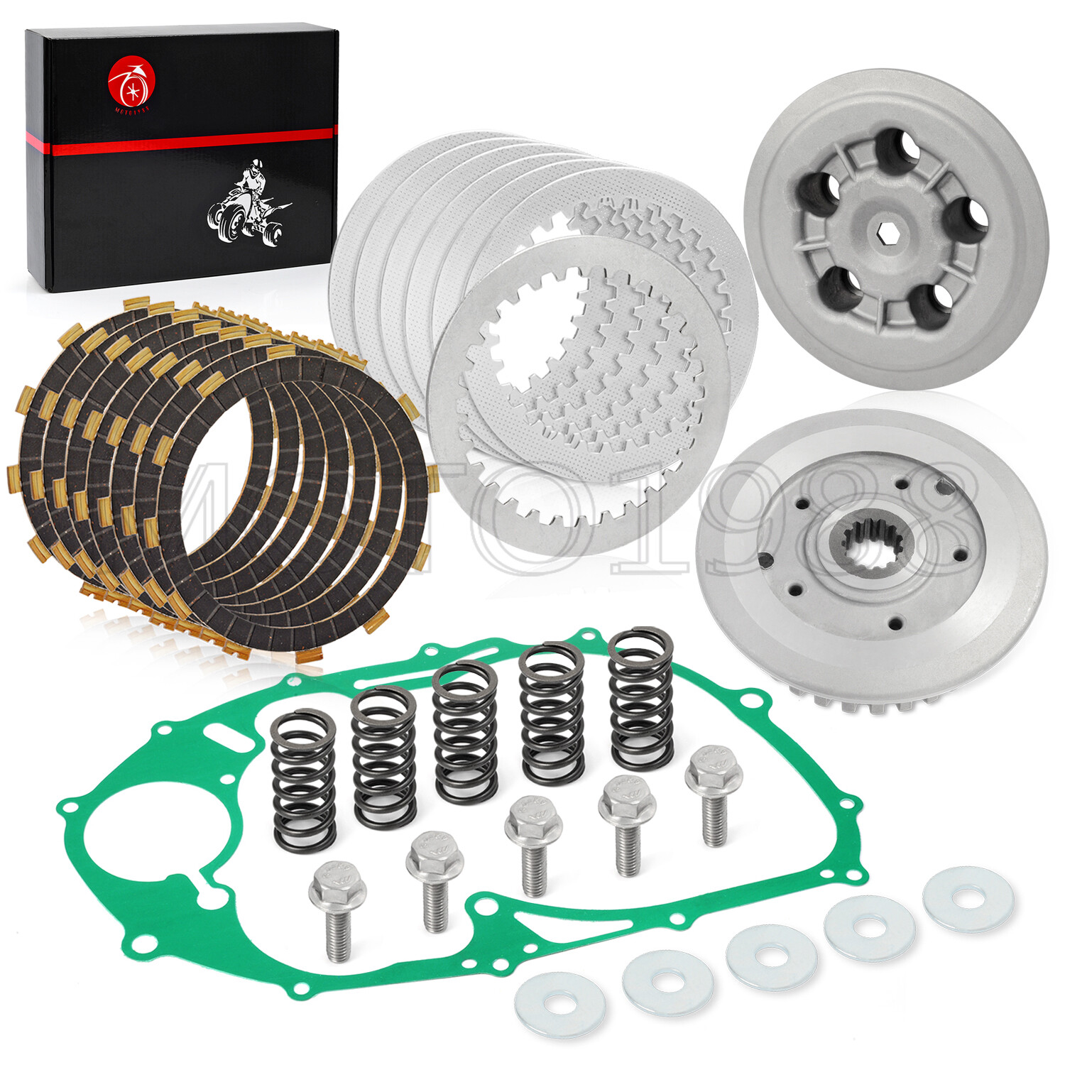 Clutch Plate Kit Heavy Duty Springs & Gasket for Yamaha V Star 650 XVS650 98-11