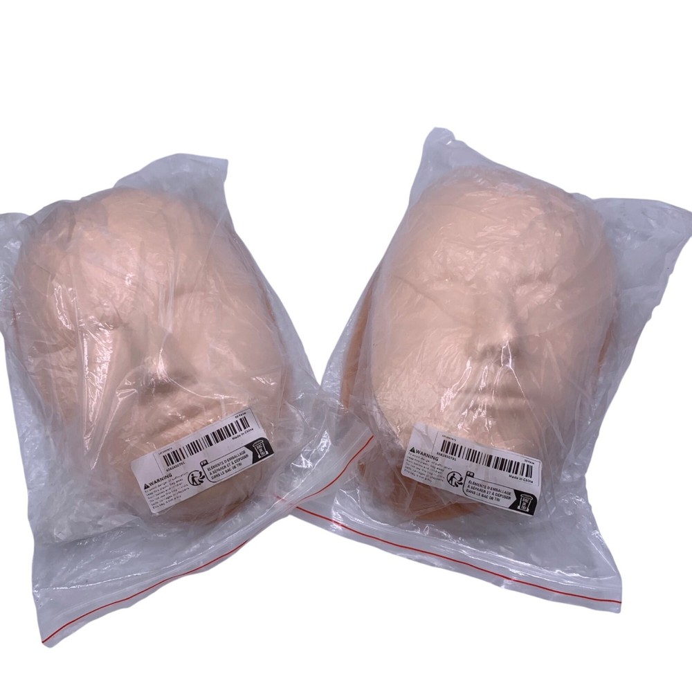 Silicone Practice Makeup Face Mold Reusable Training Tools Set 2 Base & Face