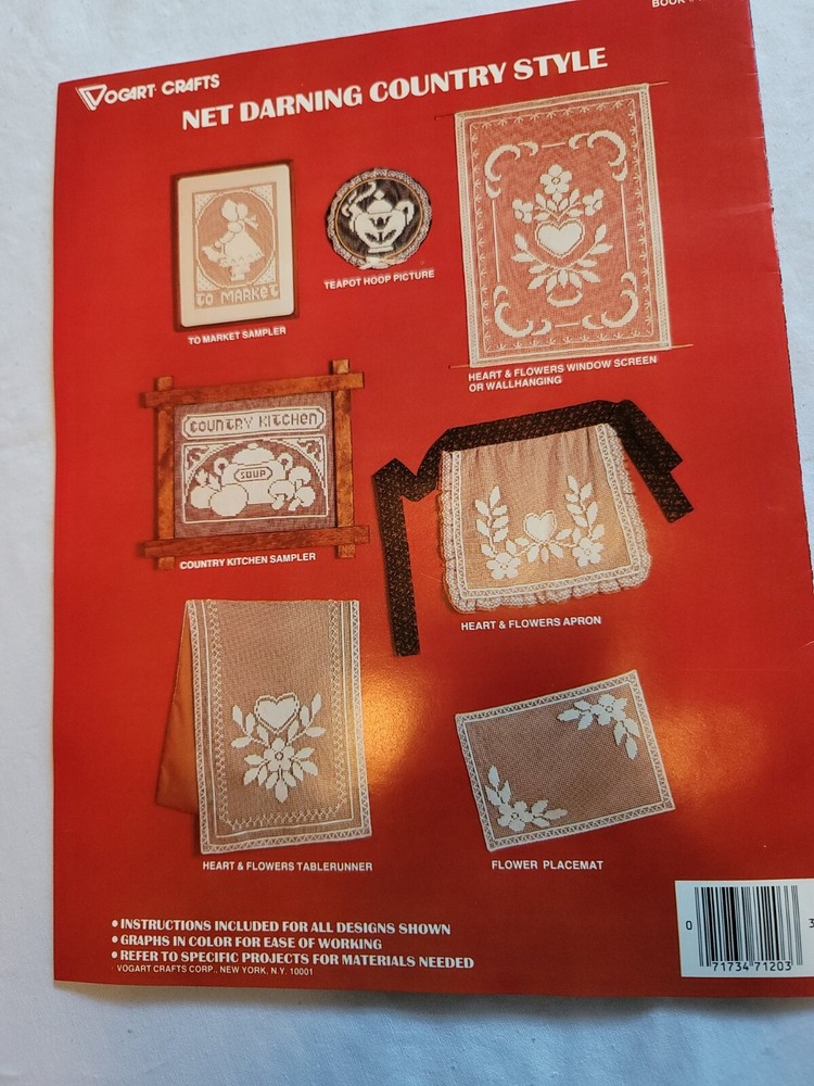 Introducing Net Darning-Net Darning Samplers-Net Darning Country Style Booklets