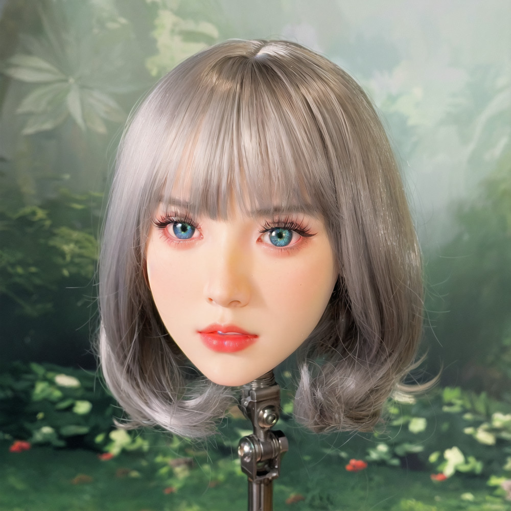 Advanced Makeup Practice Mannequin Head with M16 Interface, Built-in Skull, Deta