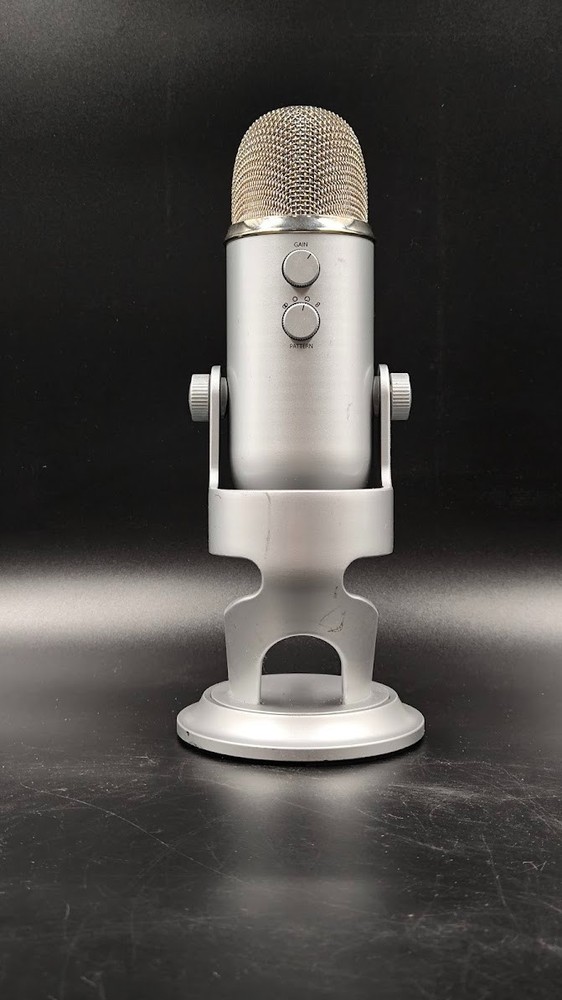 Blue Yeti Microphone Used Working Silver
