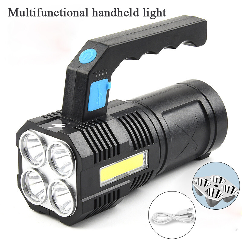 350000000 Lumen Super Bright LED Tactical Flashlight Rechargeable LED Work Light